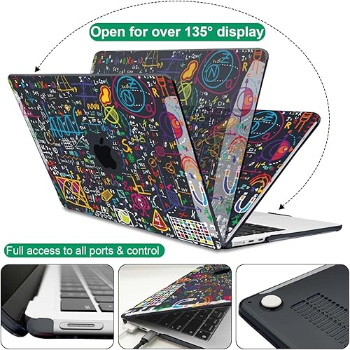 Miniatura 5 de LCMOCICO Funda compatible con MacBook Air de 15 pulgadas 2025 2024 2023 modelo de lanzamiento M4 A3241 A3114 M3 A2941 M2 con pantalla de retina