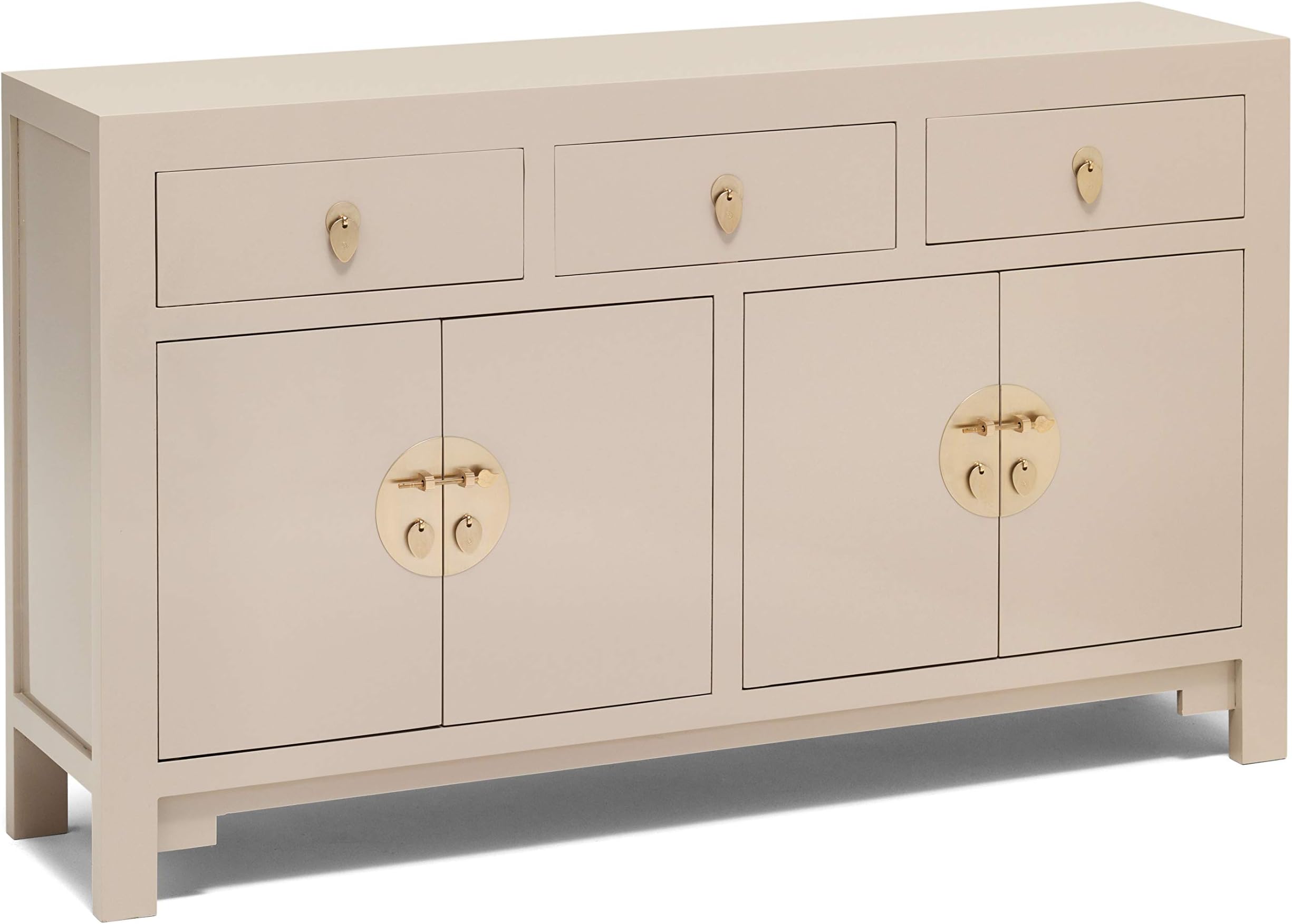 The Nine Schools Oriental Qing Oyster Grey Large Sideboard