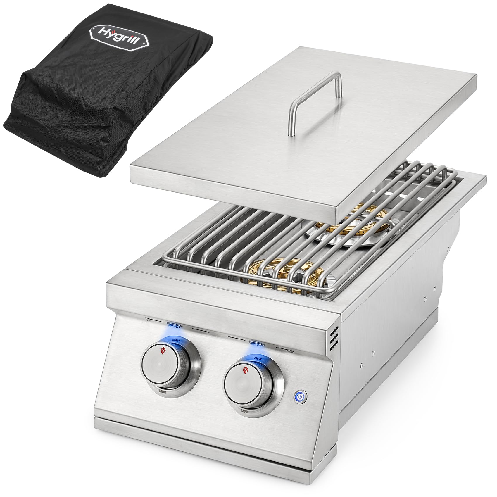 Amazon.com: Hygrill Double Side Burner, Natural Gas Built In