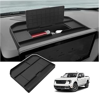 Dashboard Storage Tray Compatible with Ford 2025 2026 Maverick Accessories (Only for 13.2 inch Screen) Center Console Behind Screen Storage Organizer