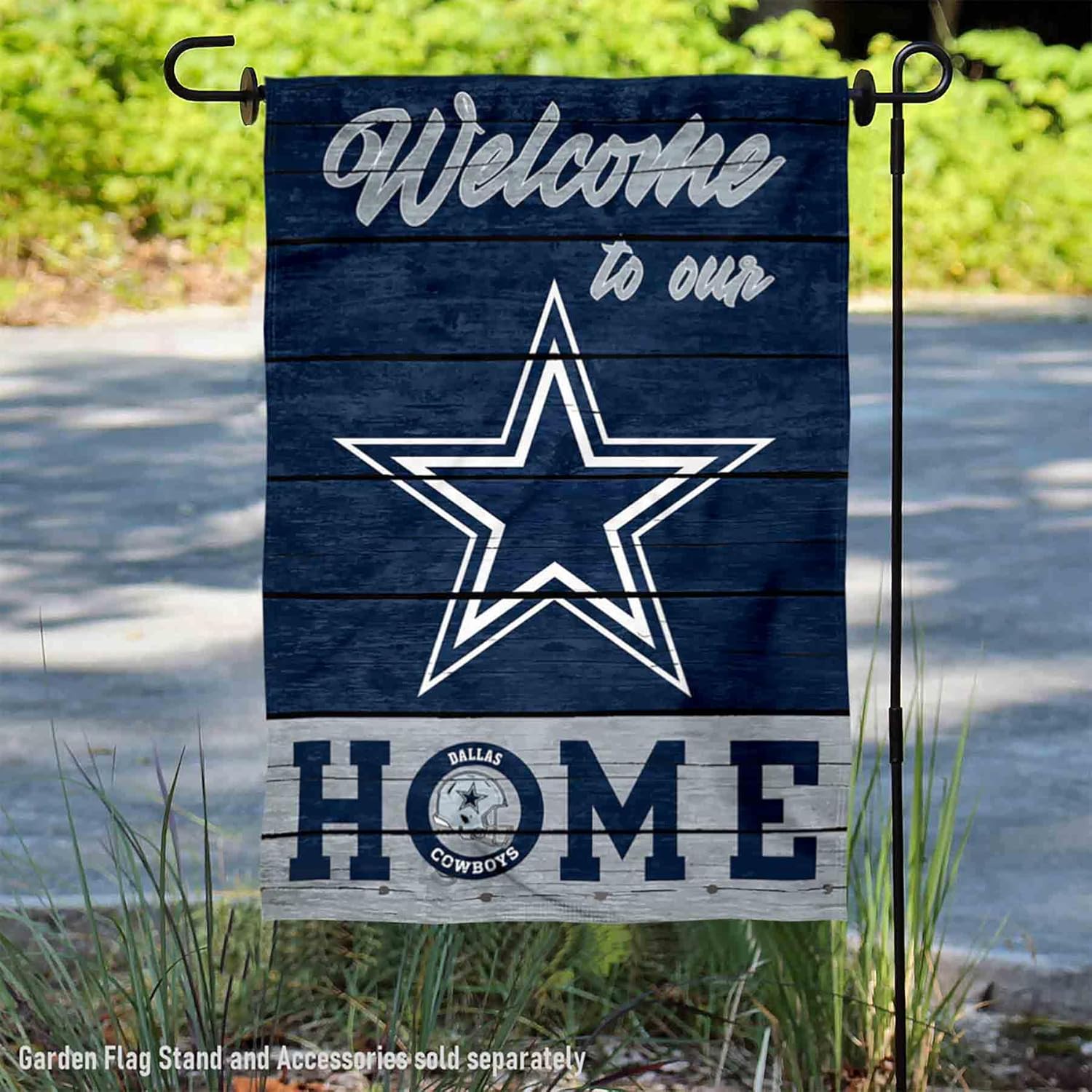 Dallas Cowboys Welcome Home Decorative Garden Flag Double Sided Banner - Image 2