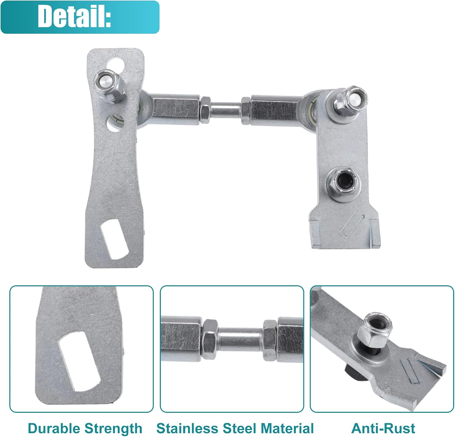X AUTOHAUX 1 Set Transfer Case Linkage for Jeep Cherokee XJ 1986-2001 Silver Tone
