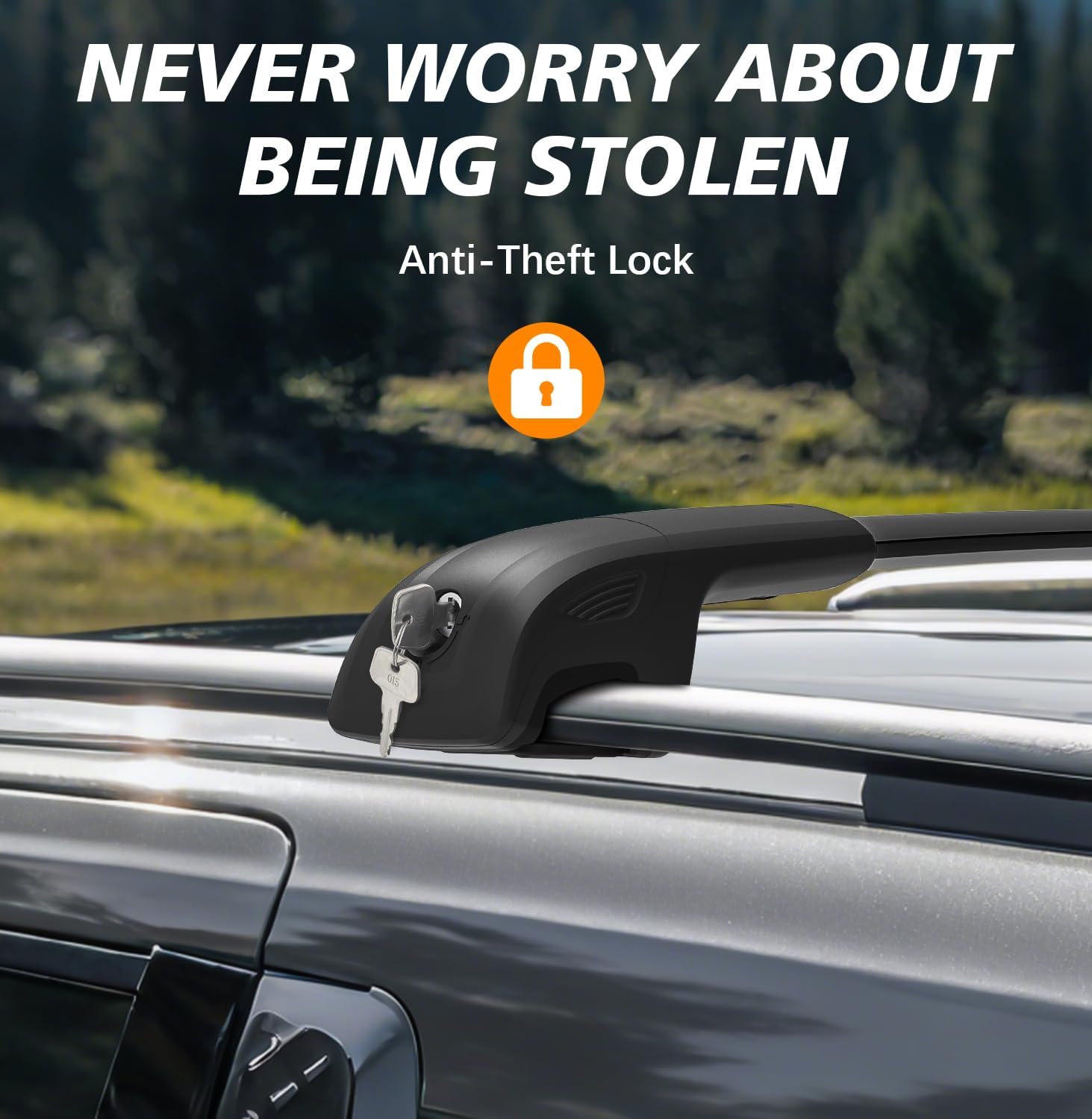 300lbs Roof Rack Cross Bars Compatible with 2022 2023 2024 2025 2026 KIA Carnival & Carnival Hybrid, Heavy Duty Aluminum Roof Rails Crossbars Cargo Bars Canoe Rooftop Black Carrier Luggage.