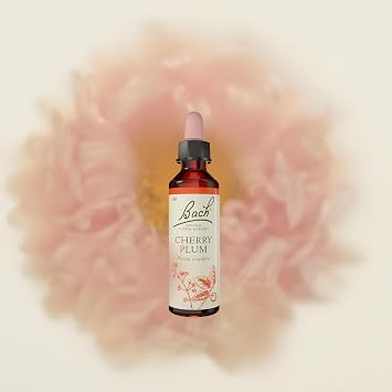 Bach Original Flower Remedies Cherry Plum, Face Your Fears, Be In Control, Emotional Wellness, Natural Flower Essence, 20ml