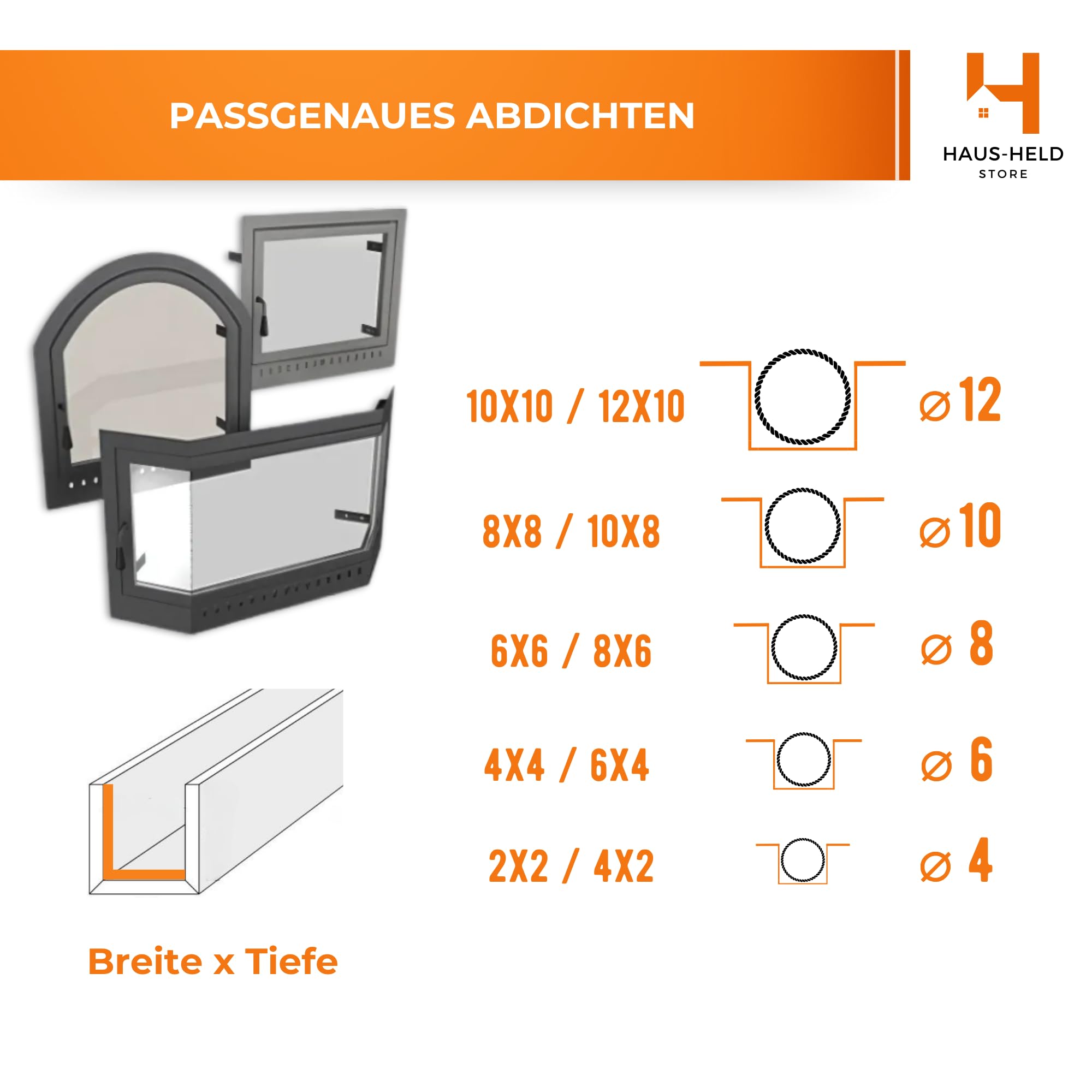 Cordon D'étanchéité Pour Four Et Cheminée - Résiste Jusqu'à 1260°C - Marque Steigner - Neuf