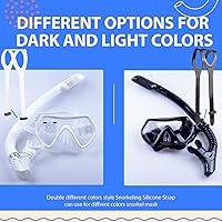 Vista 4 de Universal Silicone Replacement Mask Strap,Scuba Mask Straps,Head Band Parts Accessories For Diving Swimming Snorkel