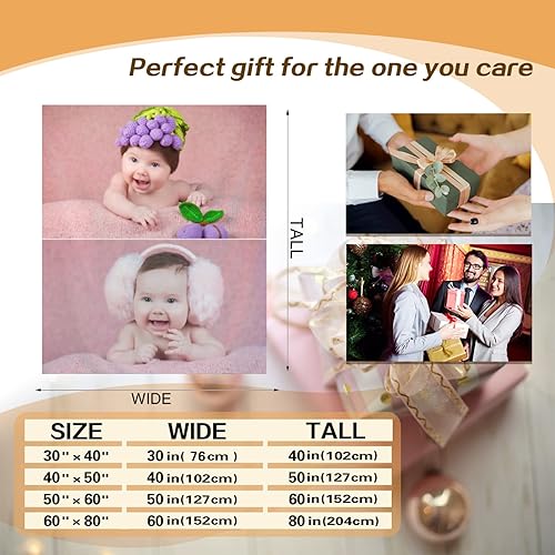 Miniatura 7 de GSHUJBV Mantas personalizadas con fotos manta de collage personalizada para parejas con mis propias fotos regalos de cumpleaños personalizados para