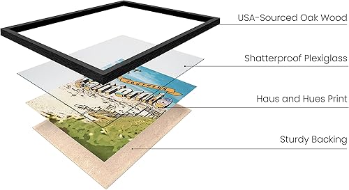 Miniatura 2 de HAUS AND HUES Pósteres vintage de viaje de California - Pósteres vintage e imágenes de California, arte de pared con estampado de Los Ángeles, marco