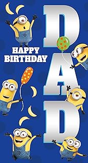 Dad Minions Card, Happy Birthday Card Dad Minions, Despicable Me Dad Birthday Card, Dad Birthday Card