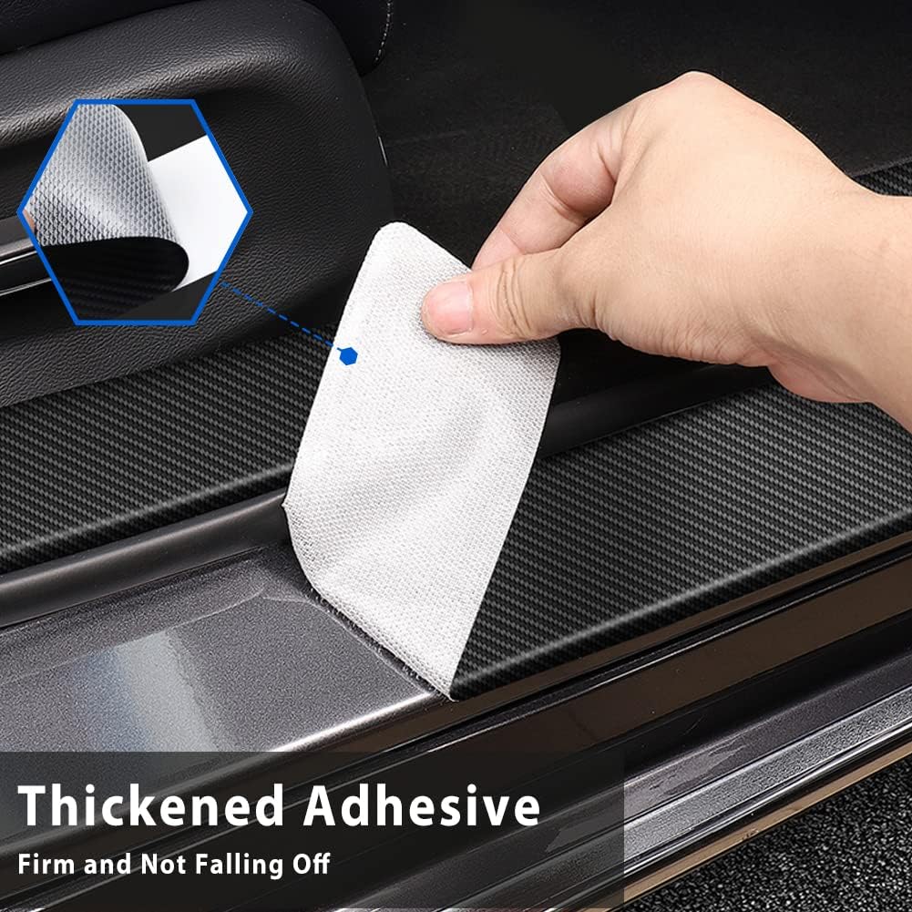 APEXRA Car Door Sill Scuff Plate Guard Protector, For Mazda CX90 CX-90 2023 2024, ABS - Foto 8