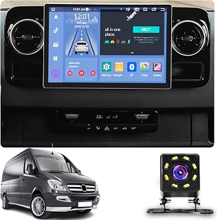for Mercedes-Benz Sprinter 2018-2022 Android 13 Car Stereo Radio, Head Unit 13.3 inch Touchscreen in-Dash GPS Navigation with Carplay, Android Auto, Mirror Link, WiFi, BT, FM(Size:4+64)