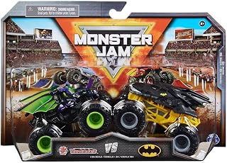 Monster Jam 2022 1:64 Diecast 2-Pack Darkus Neo Dragonoid vs Batman Batmobile