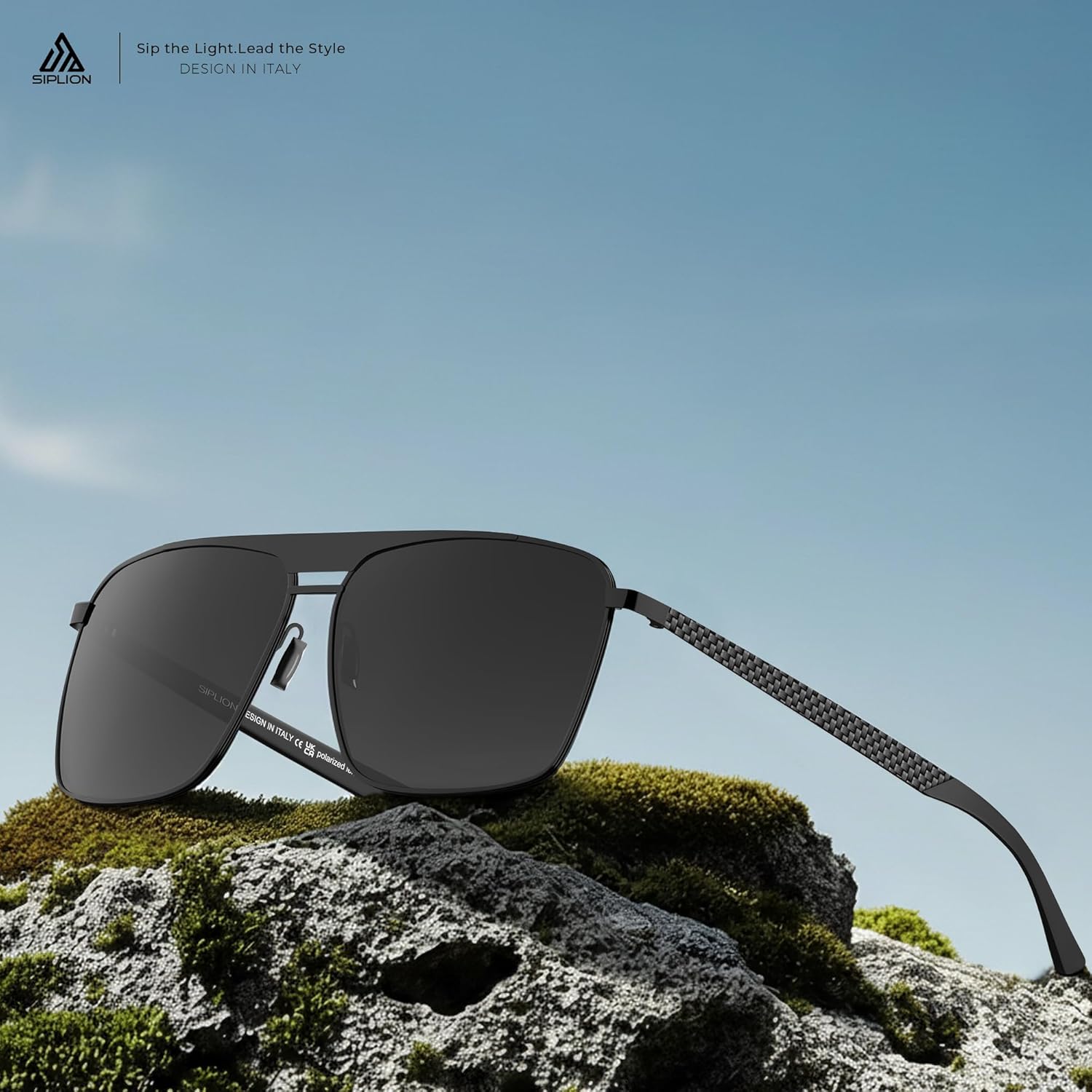 SIPLION Polarized Sunglasses for Men for Driving, UV Protection Carbon Fiber Frame Lightweight 2.0 Lenses for Fishing - Image 7