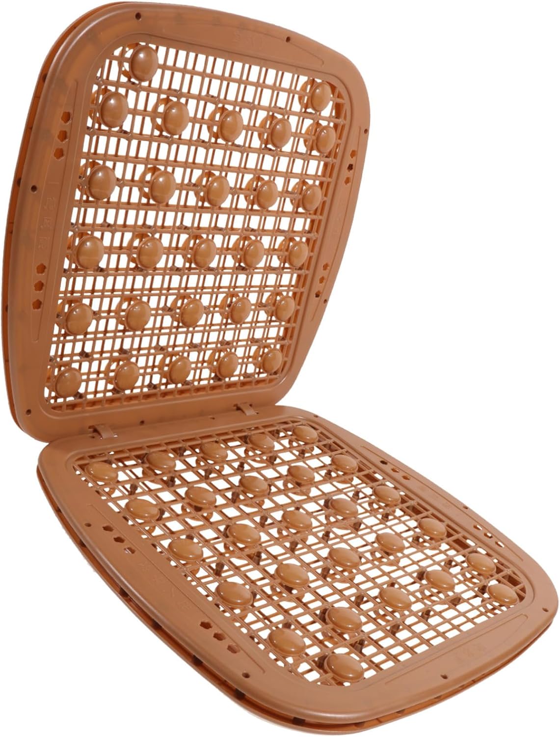 Automotive Seat Cushion Pad for Cars and Trucks Breathable Double-Layer Design for Comfort and Style Easy to Clean Plastic Material Versatile Use for Home and Office Chairs