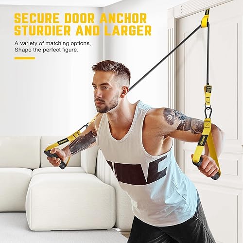 Miniatura 3 de Bandas de resistencia para entrenamiento, 300 libras, 360 libras, bandas de ejercicio pesadas con asas, bandas de entrenamiento para hombres, juego