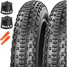 20x4.0 Foldable Fat Bike Tire for E-Bikes & Fat Tire Mountain Bikes, Knobby All-Terrain Gravel & Mountain Tire, Electric Bicycle Replacement Tire