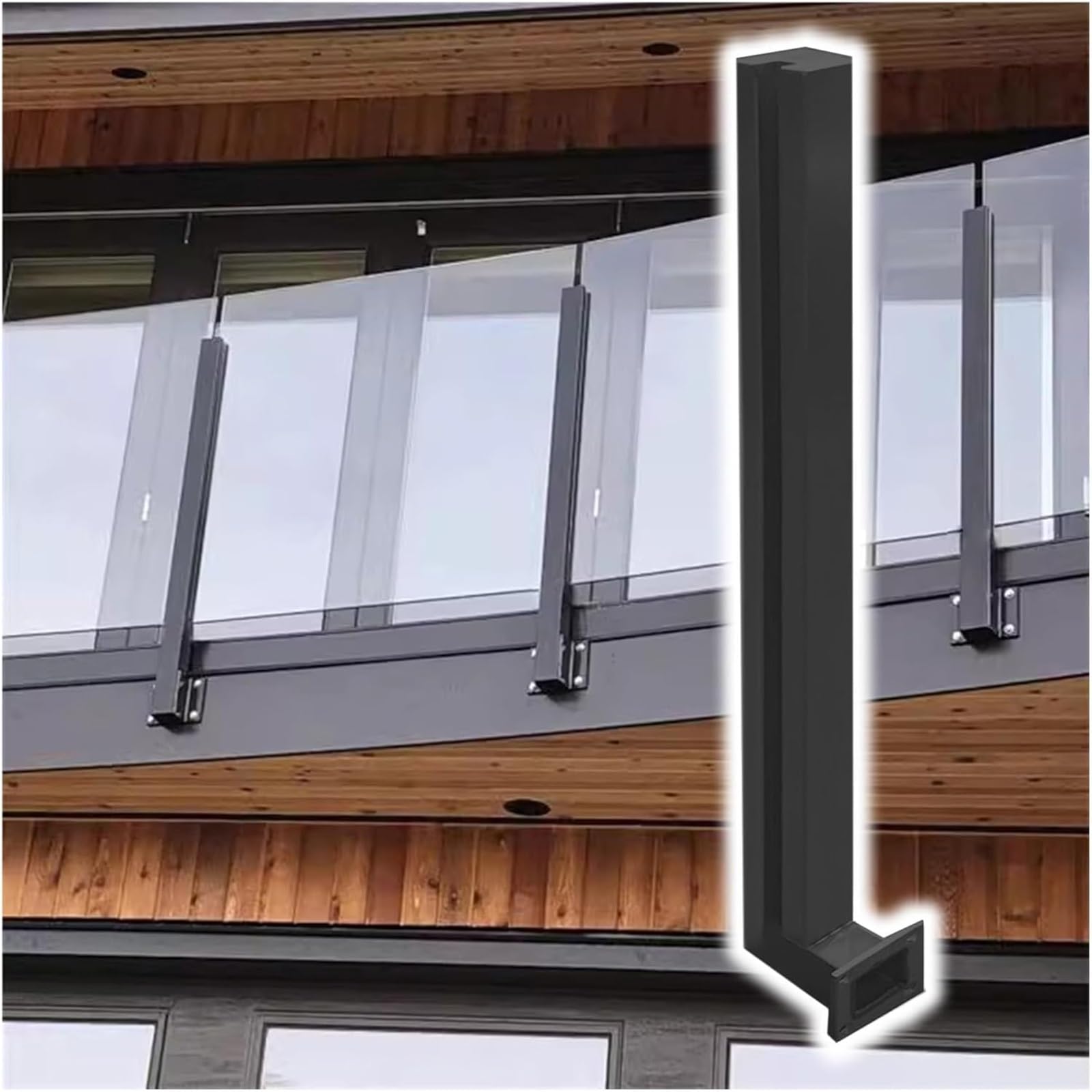 Garde-corps escalier extérieur 90cm pour sécuriser une terrasse en surélévation