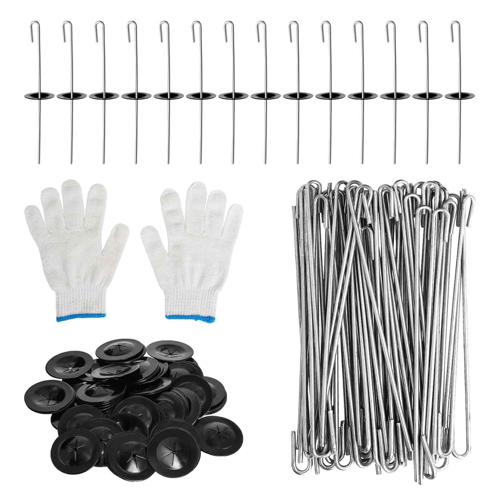 100 Solar Panel Protection Clips, Staffe della Rete di Protezione del Pannello Solare, Clip di Installazione del Pannello Solare dell'Acciaio Inossidabile, Linee degli Uccelli, Recinzioni del Piccion