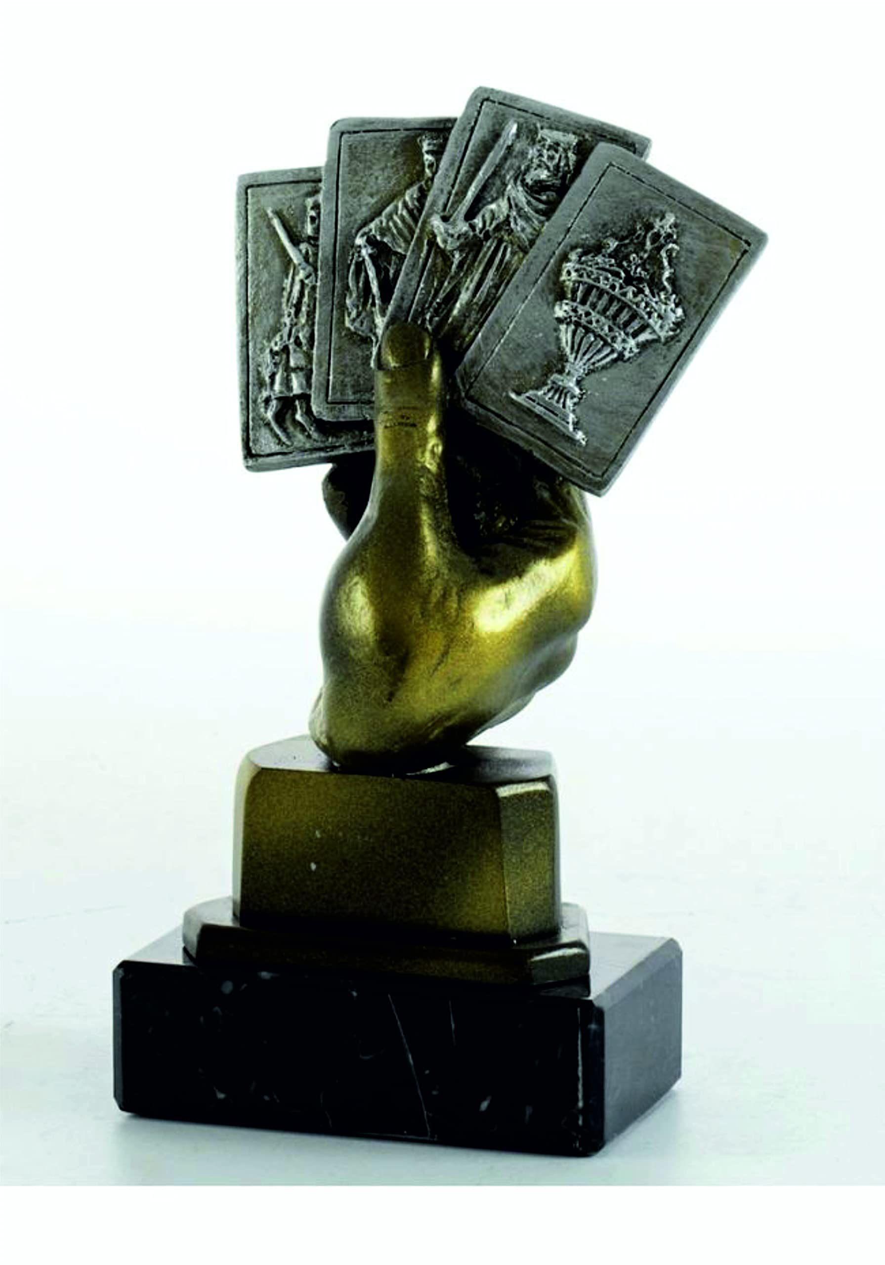 Trofeos Cartas GRABADOS trofeo de mus, tute, brisca, subastado...PERSONALIZADO mano baraja