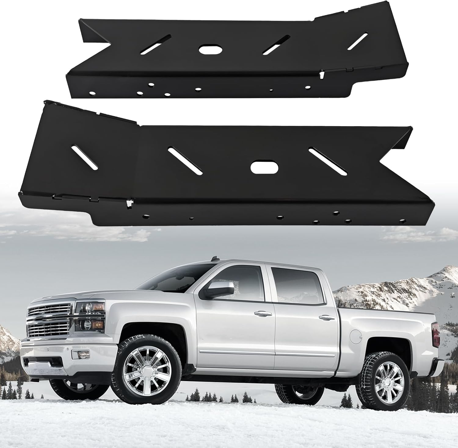 Over-Axle Frame Rust Repair Kit Fit for 1999-2006 Chevy Silverado & GMC Sierra 1500 6ft Pickup Truck Bed Frame Replacement Part Repair Accessories