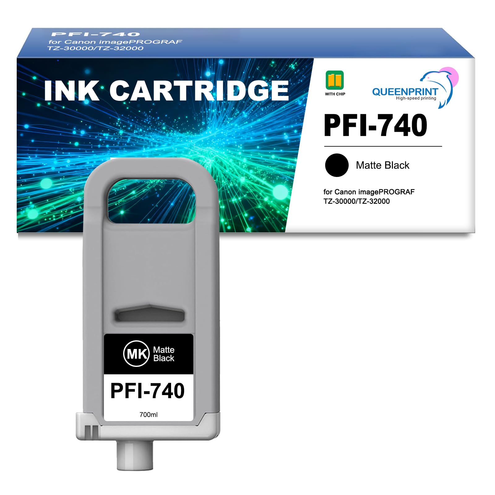 Amazon.com: QUEENPRINT PFI-740 Matte Black 700ml Ink Tank