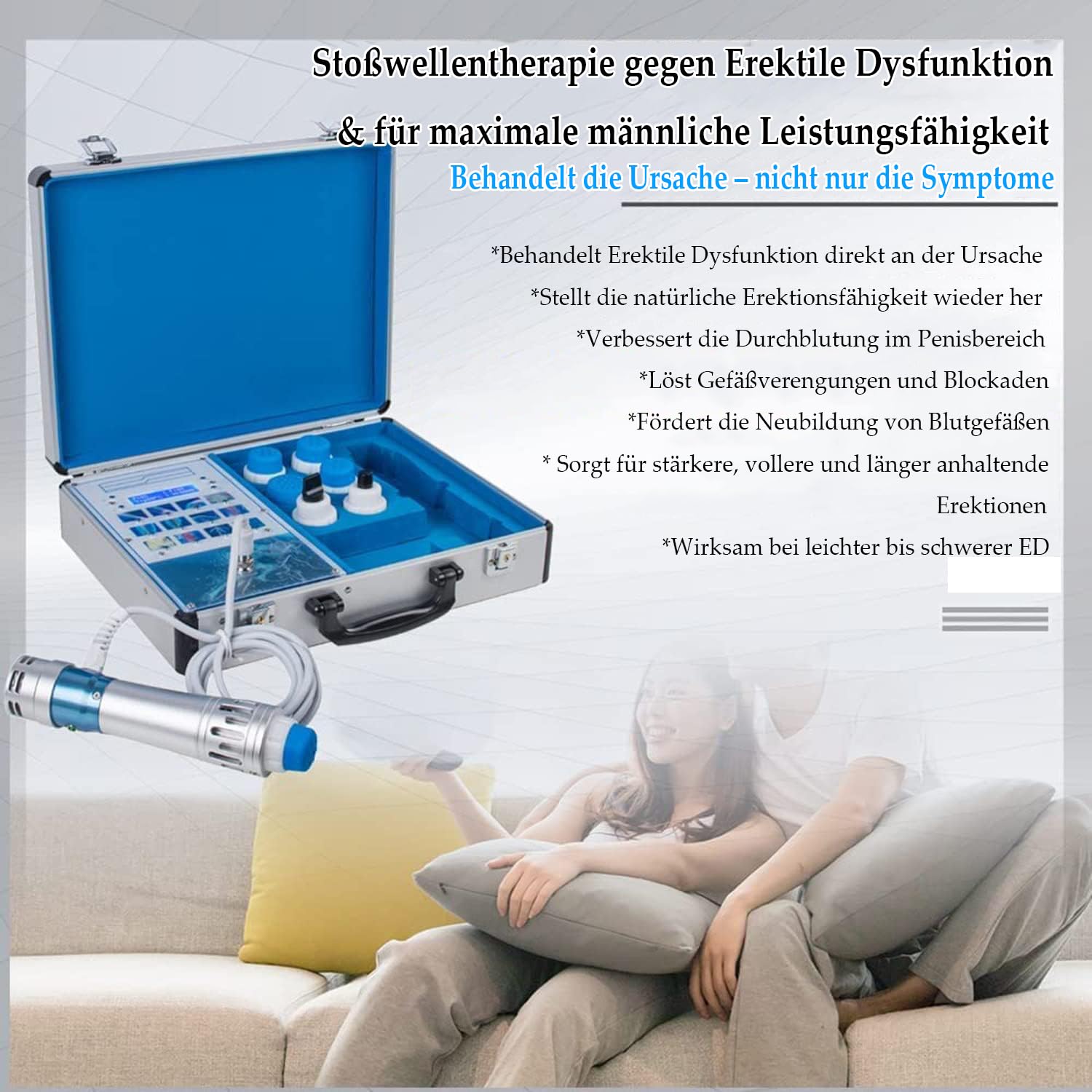 ESWT Stoßwellentherapie Gerät 2026 Verbessertes Erektile Dysfunktion Extrakorporales Fokussiertes Stoßwellentherapiegerät Muskel Percussion Massagegeraet ElektromagnetischesMassage Physiotherapiegerät
