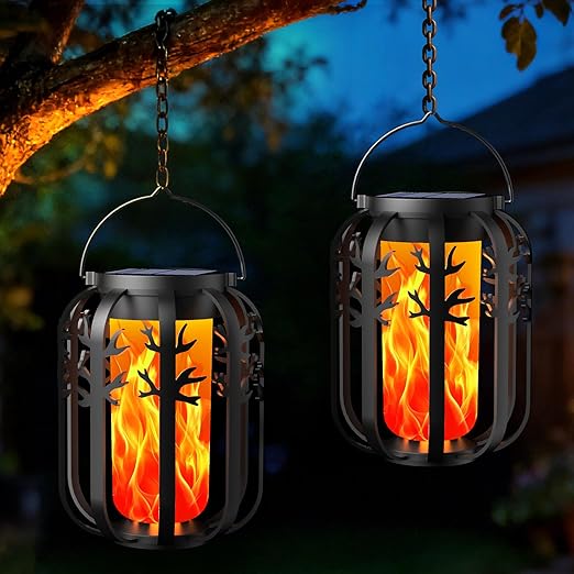 KagoLing Solar Lights Outdoor Garden – Realistic Flickering Flames