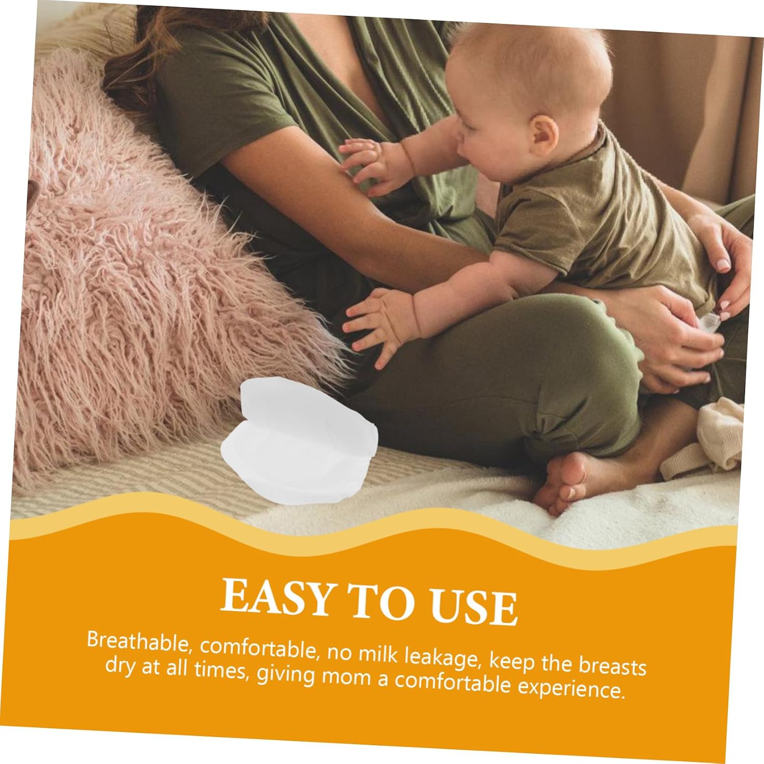 24pcs Breastfeeding Pads Soft Absorbent Disposable for Nursing Breastfeeding