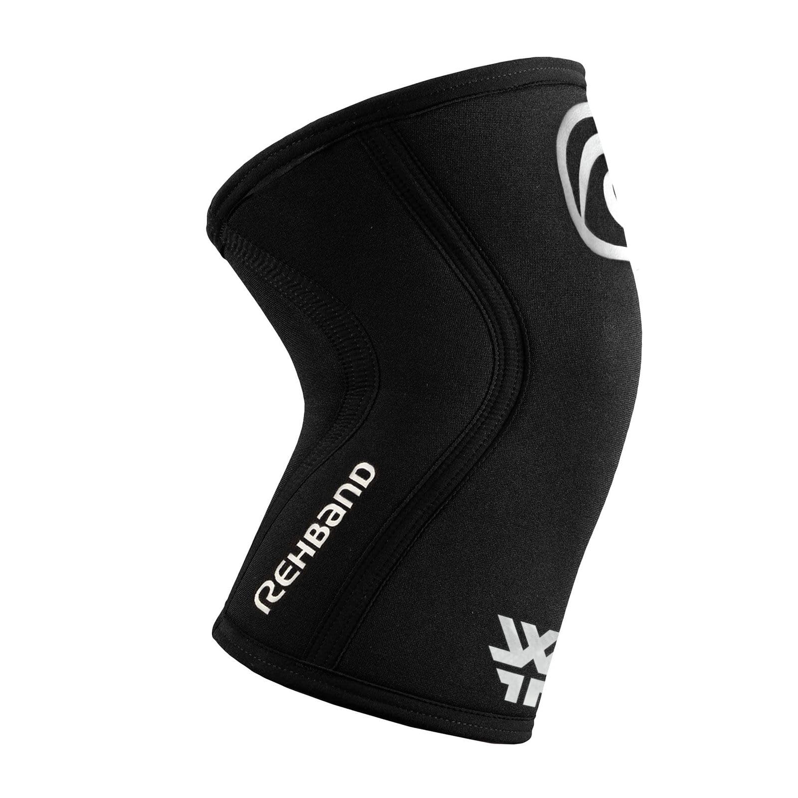 Rehband x World Fitness Project Rodillera para musculación, Soporte de Rodilla para Crossfit y Entrenamiento Intenso, Rodillera de 5 mm de Neopreno, edición WFP, Unisex