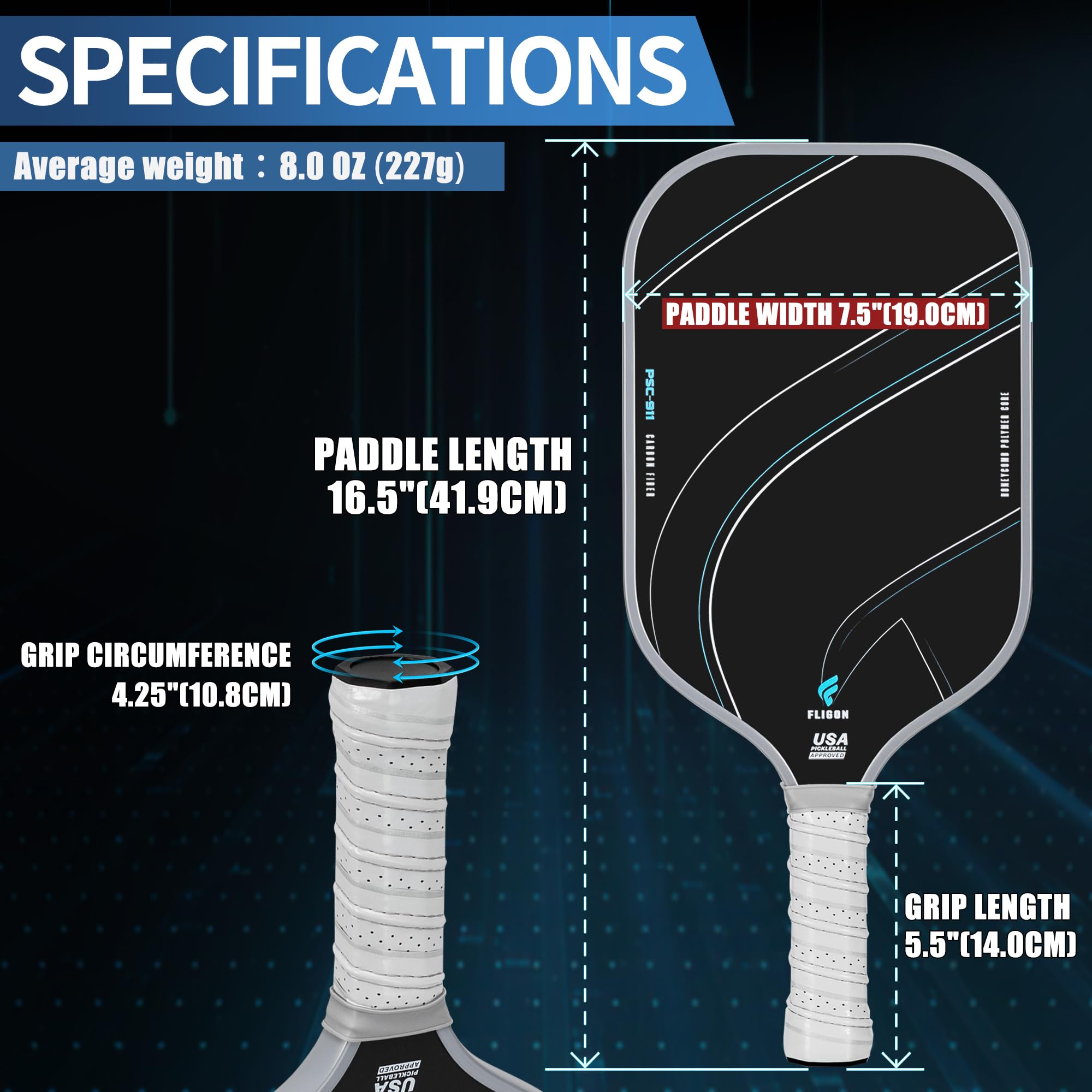 Amazon.co.jp: ピックルボールパドル、USAPA承認、T700未加工