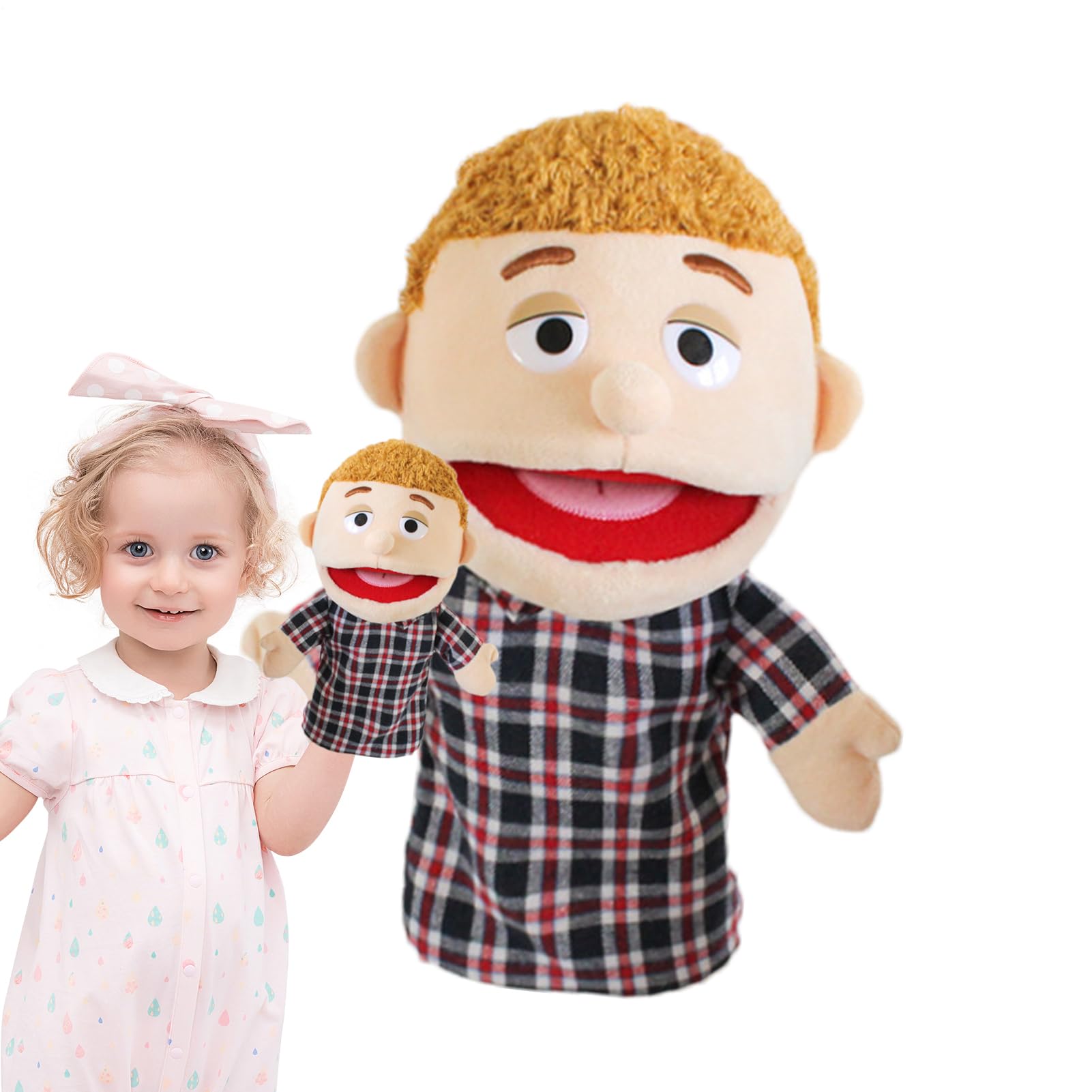 Marionnettes À Main – Poupées De Personnages Familiaux en Peluche, Figurines De Gants Doux pour Grands-Parents | De Théâtre De Jeu De Rôle De Narration Interactif pour L'apprentissage