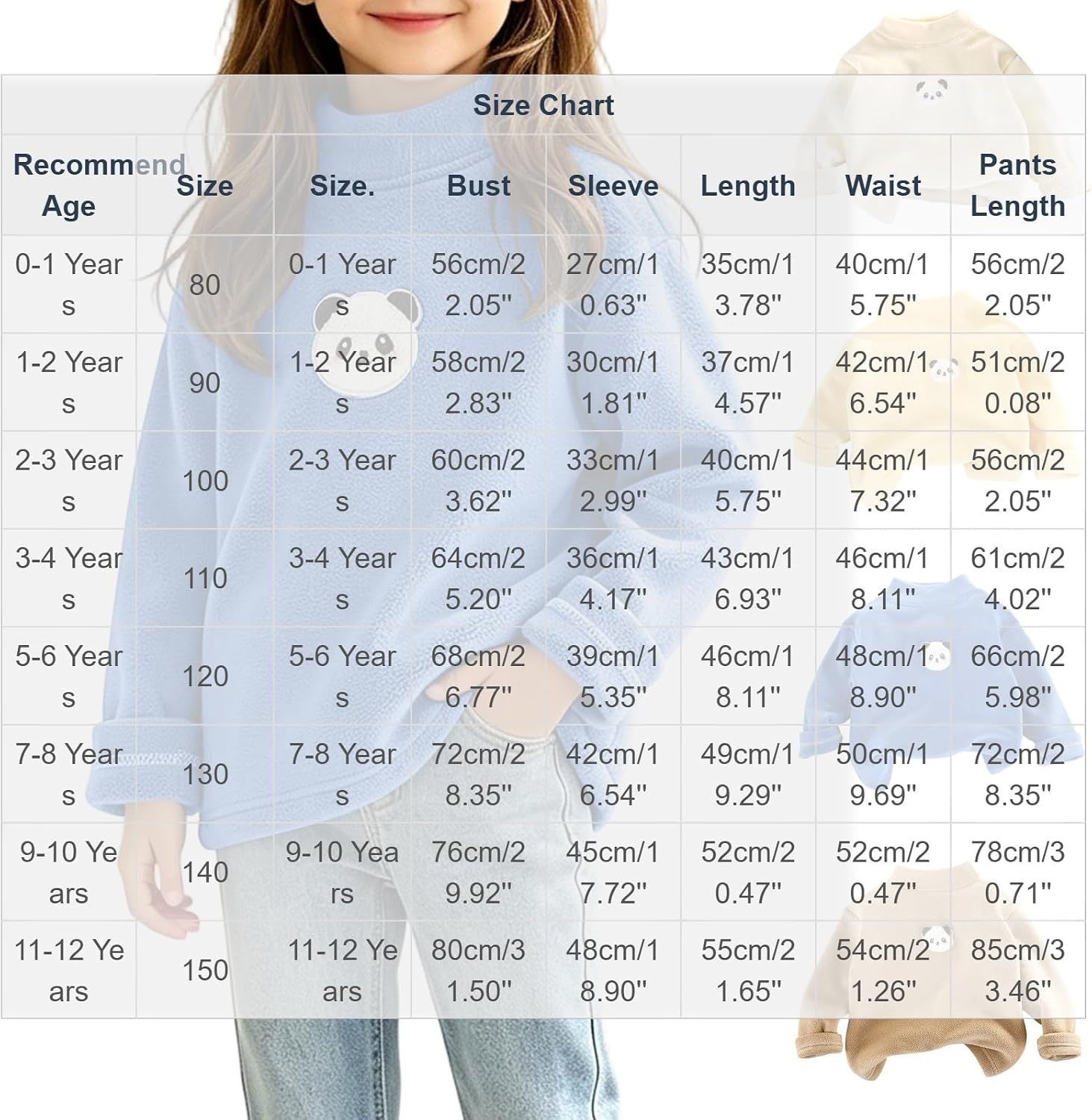 Girls Long Sleeve Pullover Shirts Turtleneck Fleece Warm Shirt