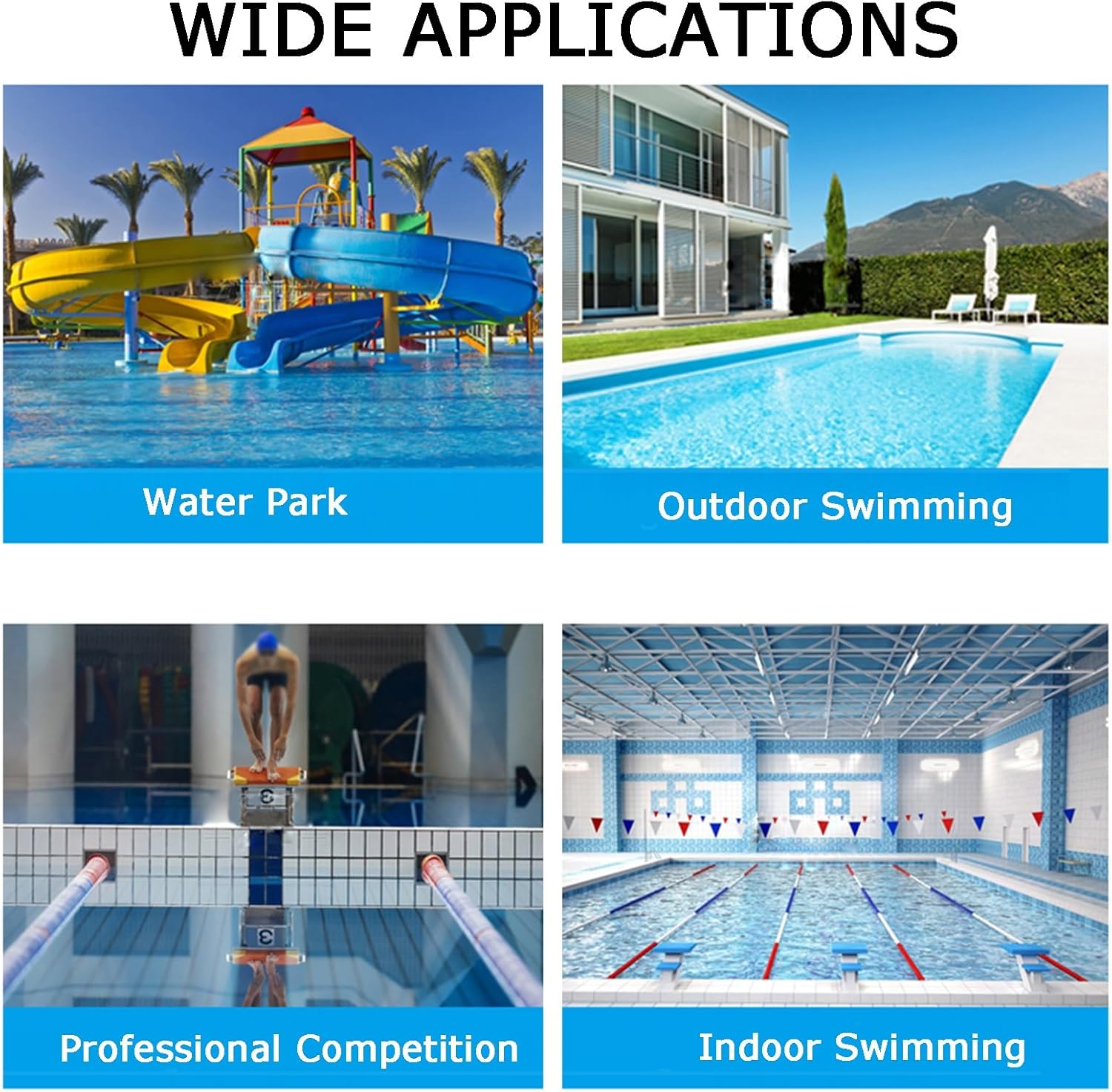 Floating Pool Safety Divider Rope - Swimming Pool Lane Line with Floats, Ideal Safety Accessory for Shallow Beaches and Swimming Pools, Durable and Easy to Ins