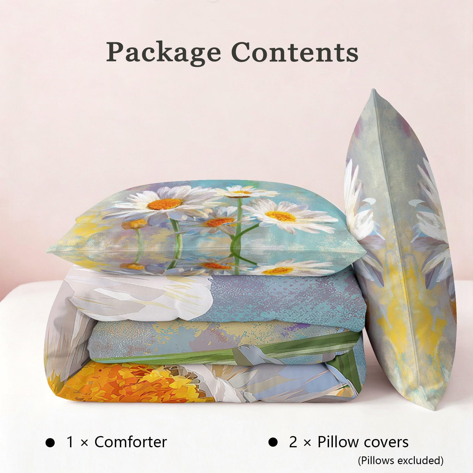 Générique Trapunte stampate 140 x 200 cm Margherita Rami Fiori Selvatici reversibile Piumino disegnato a mano Acquerello 4 stagioni - Morbido piumino trapuntato per letto 1 persone, Edredon senza