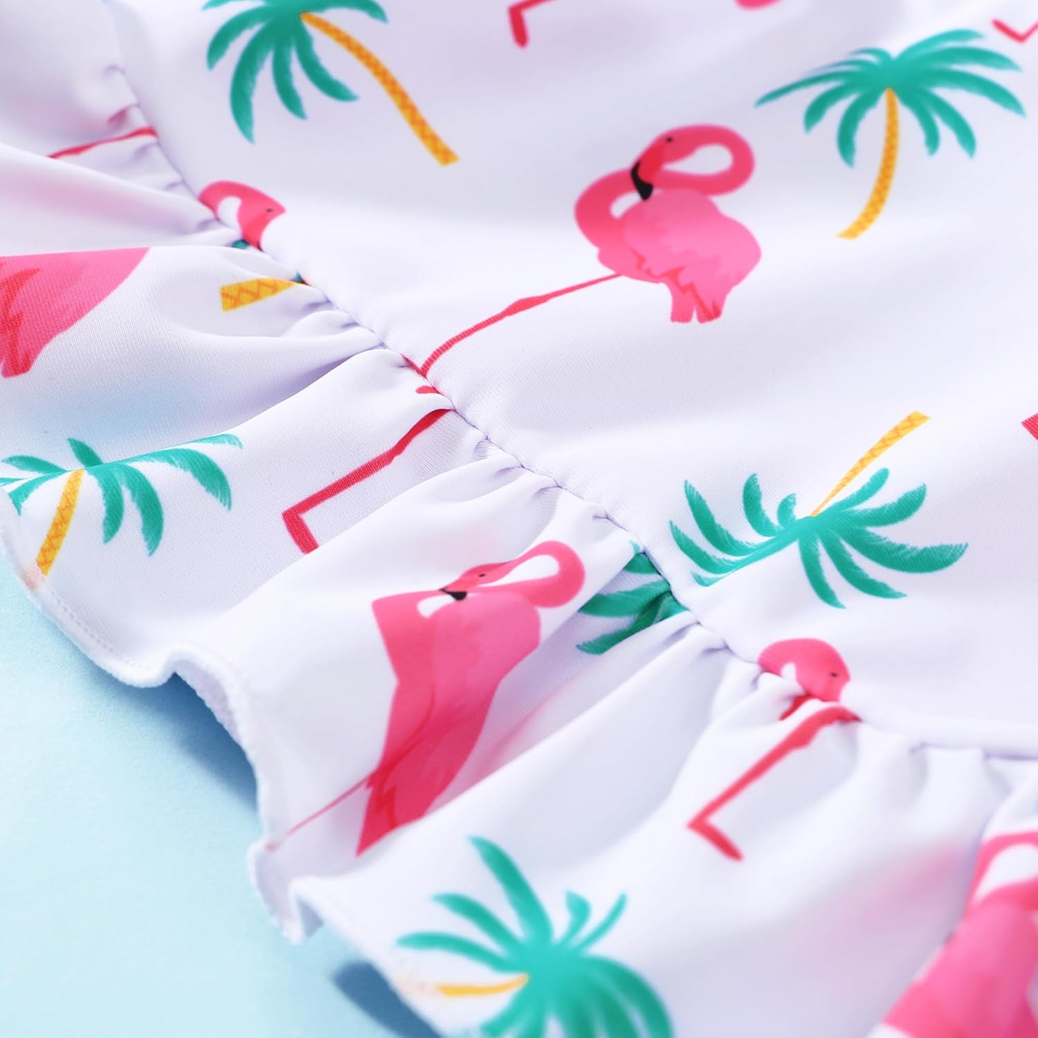 Baby Swimsuit Girl Two Piece Bathing Suit Ruffle Tankini Set Toddler Girls Summer Sleeveless Beach Swimwear 1-7Y - Image 4