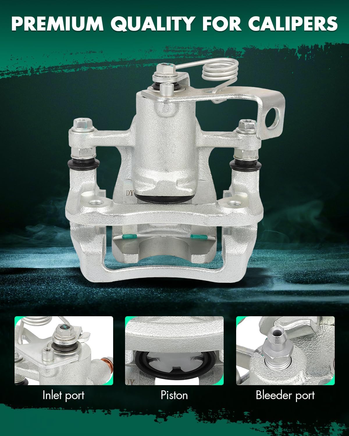 SCITOO Rear Brake Caliper With Bracket 19B6811 19B6810 Compatible For Kia For Rio 2012-2017