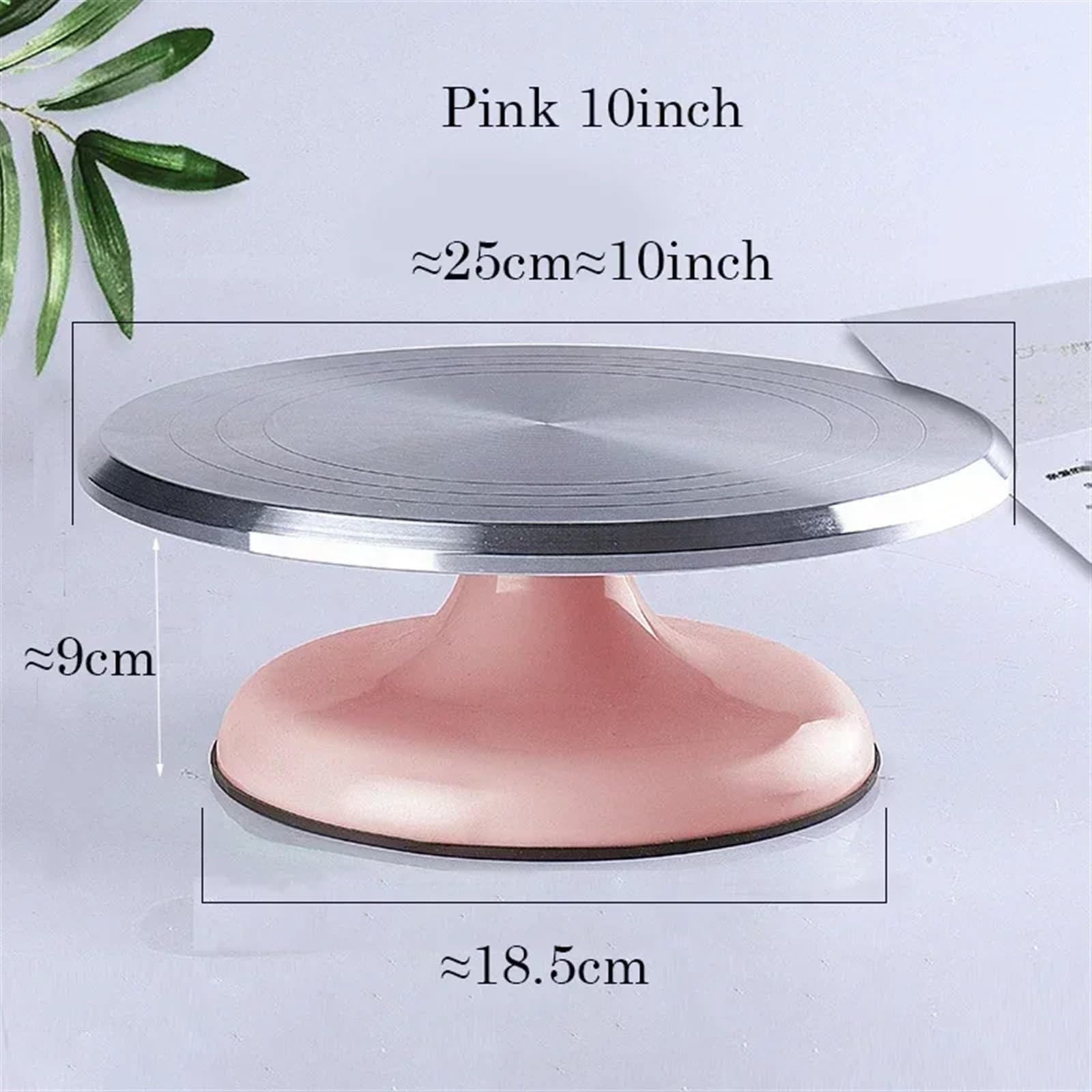 Plateau tournant à gâteau en alliage d'aluminium