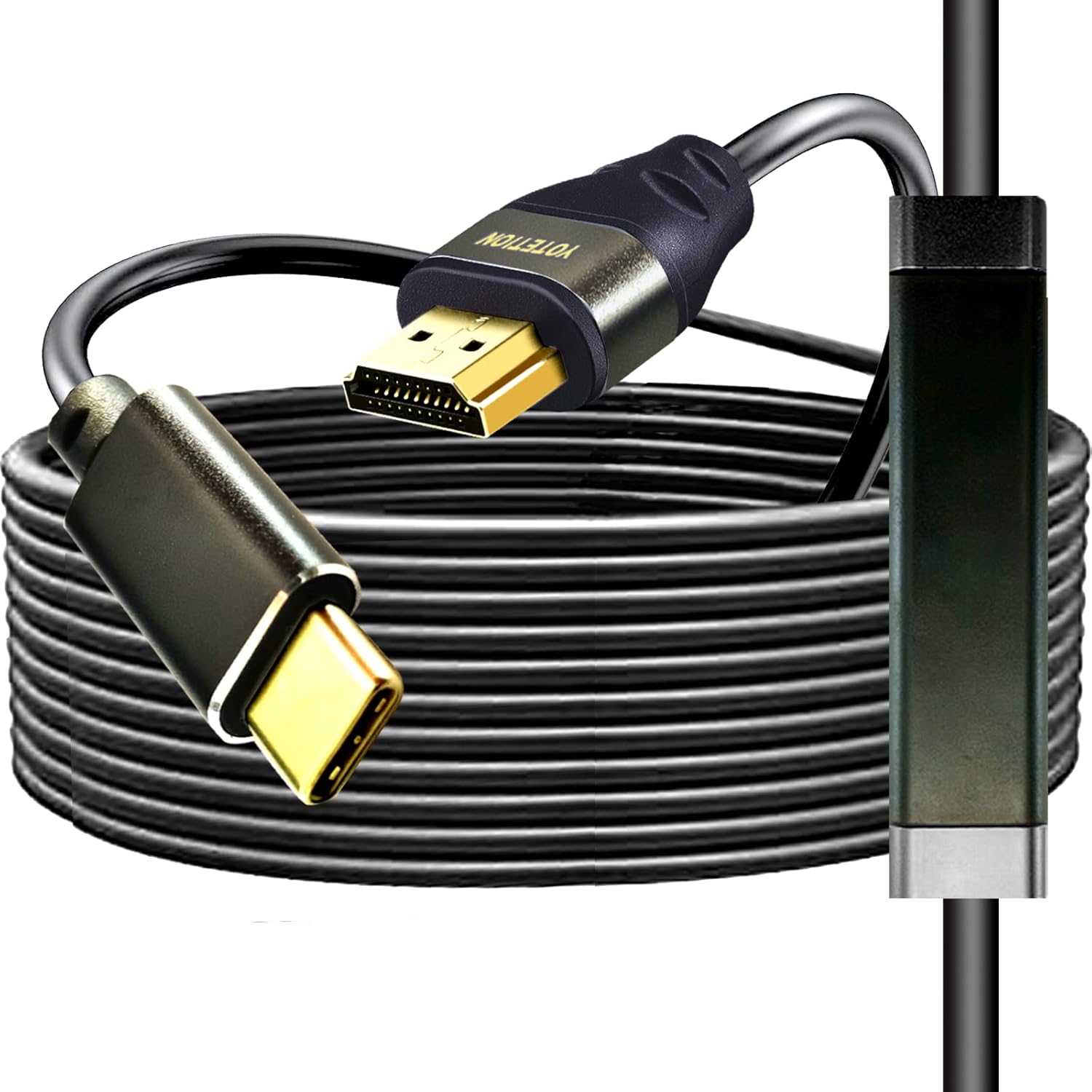 USB C to HDMI Cable 40FT 4K30HZ,Thunderbolt 3/4 to HDMI Cable Compatible with Galaxy S22 /S20, MacBook Pro/Air 2020, iPad Pro 2021/2020, Surface Book 2, XPS 15,iphone15 pro and iphone15pro max
