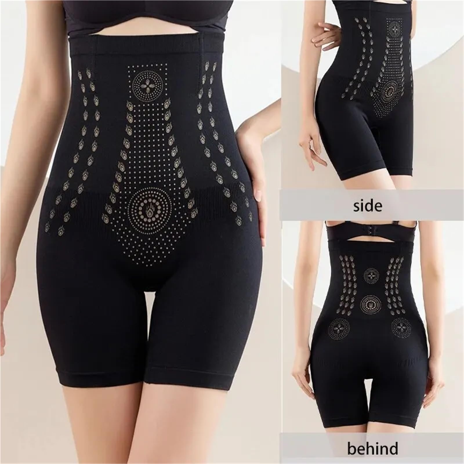 Braga Faja sin Costuras Pantalones Cortos moldeadores de Cintura Alta, Ajustados y Transpirables for Mujer, Dos Piezas