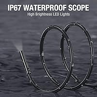 Vista 4 de Teslong - Cámara endoscopio USB C con luz, cámara de boroscopio de serpiente tipo C con 8 luces LED, cámara de inspección flexible impermeable de 10