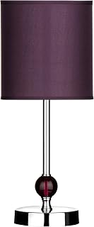 Interiors by Premier Purple Acrylic Ball Table Lamp