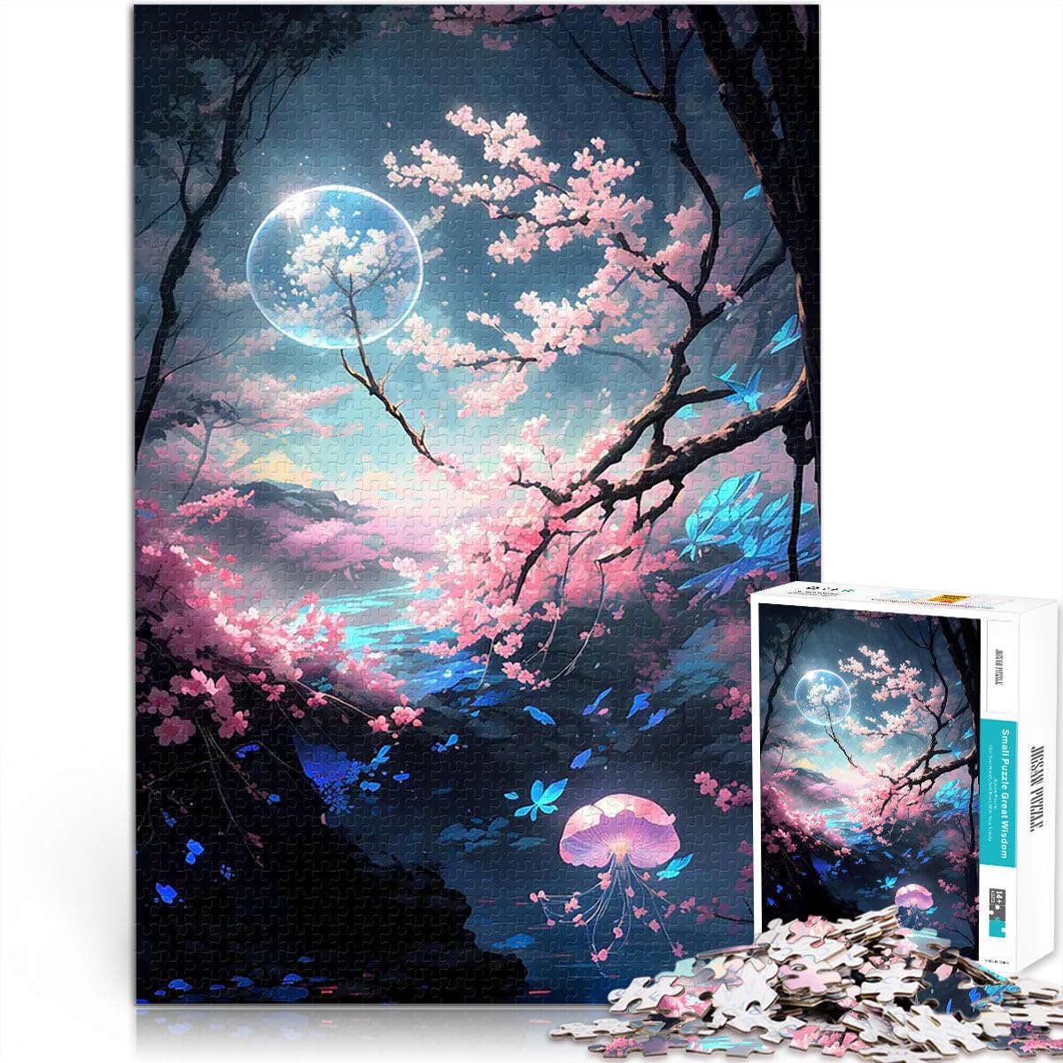 des Teintes Florales enchanteresses Puzzle pour Adultes 2000 pièces Jeu de Quiz Car C'est Un pour Toute la Famille 70x100cm