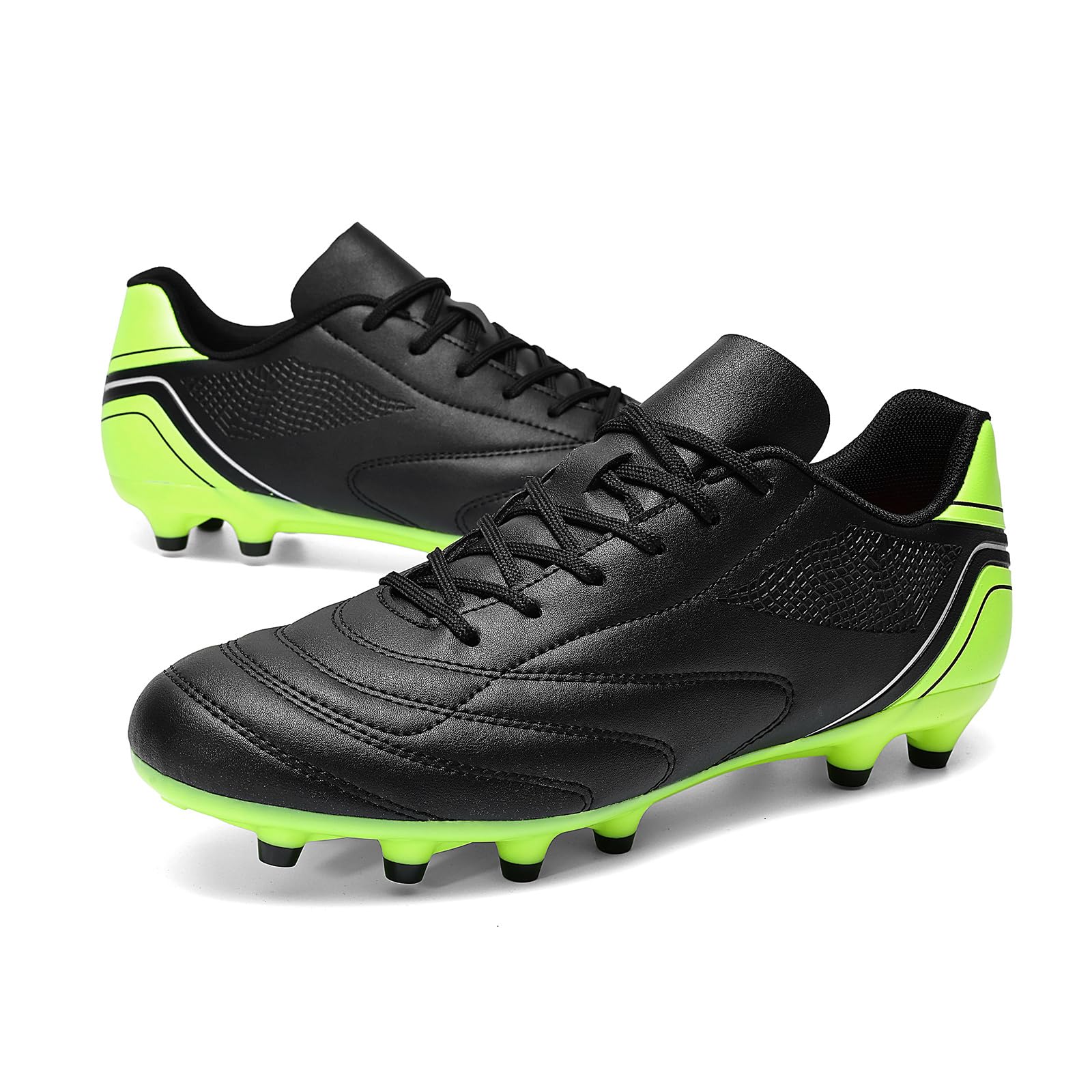 HaloTeam Chaussures de Football Homme Spike Crampons Profession Athlétisme Entrainement Chaussures de Sport 39 EU-45 EU