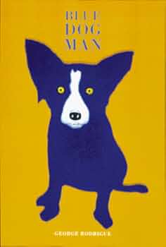 BLUE DOG MAN / GEORGE RODRIGUE [美本] George Rodrigue Blue Dog Man Book Advertising Poster One of