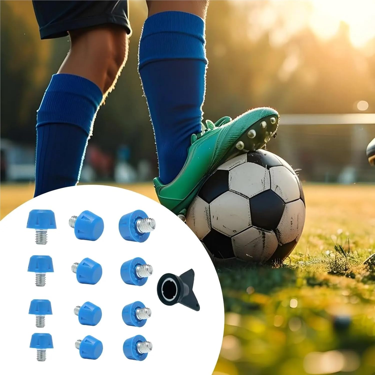 Track Spikes 24pcs Football Shoe Spikes M6 Rugby Shoes Studs for Athletic Sneakers Outdoor for Sprint Sports Short Running Shoes