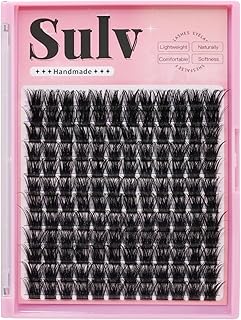 Sulv Pestañas rizadas en racimo D S01#, 144 u...