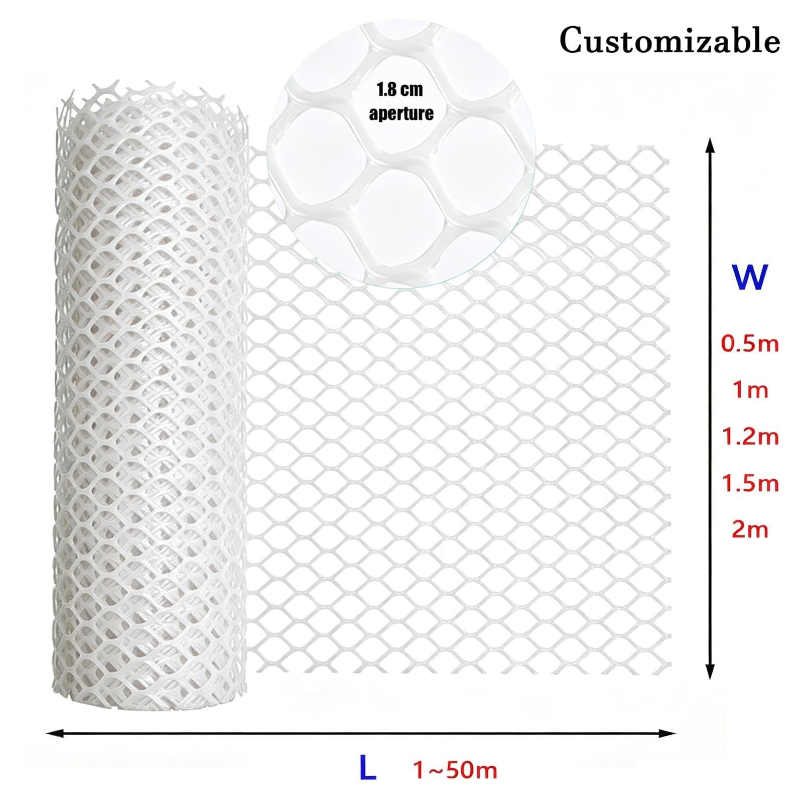 Rete Da Giardino Bianca, Rete Da Recinzione In Plastica Resistente