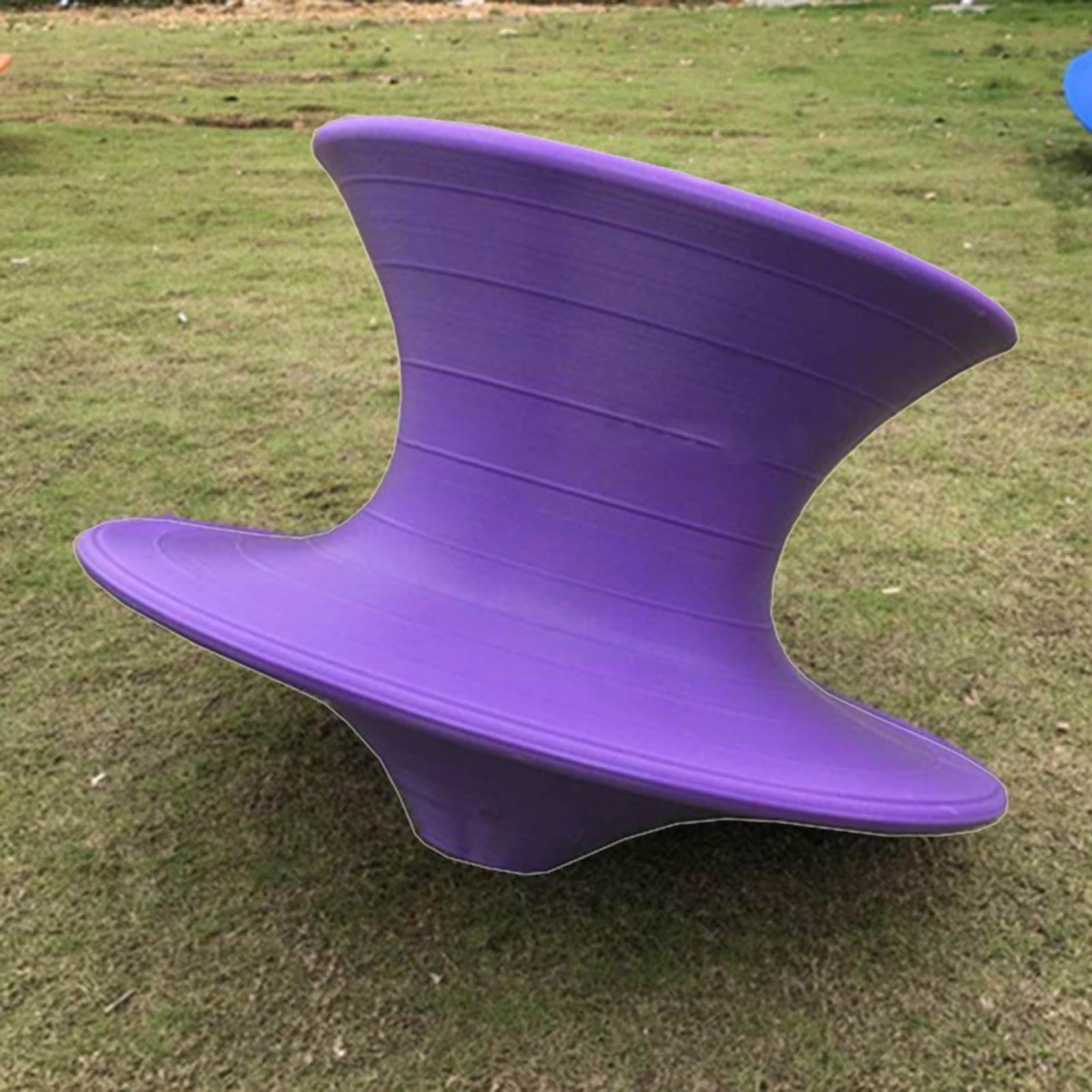 Patio Garden Kids Swivel Chair - Outdoor Indoor Sit and Spin Gyro Spinning Chair, Non Slip Small Play Sensory Chair, Farm Kids Desk Stool (Color : Purple)