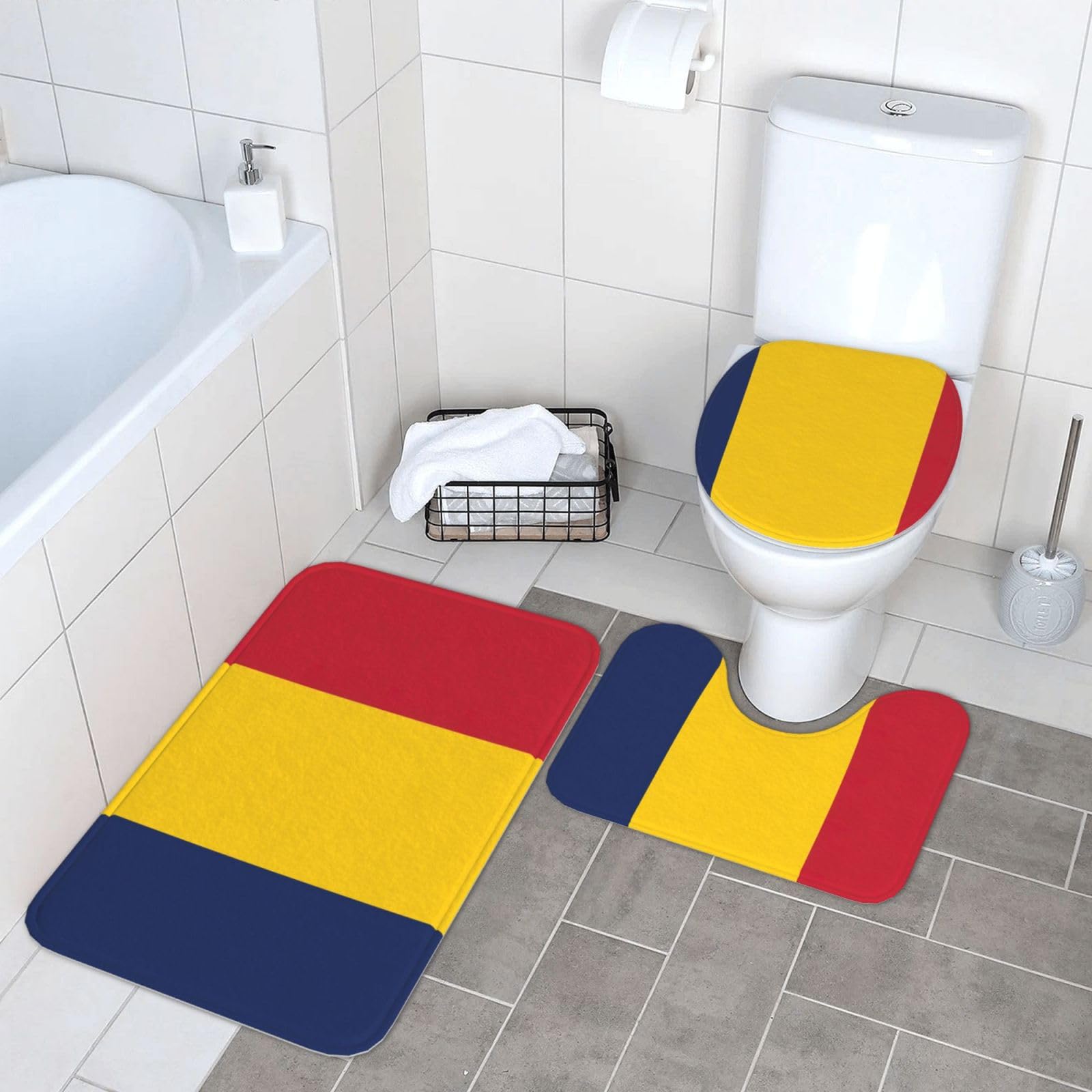 Tapis de salle de bain flanelle Tchad de qualité supérieure durable
