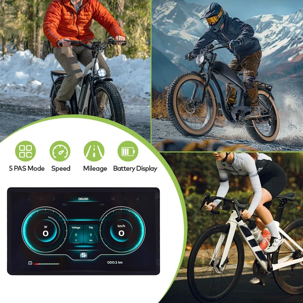 H8 E-Bicycle Projection Navigation LCD Display+Controller, Digital Stopwatch & Speedometer Meter for Cyclists
